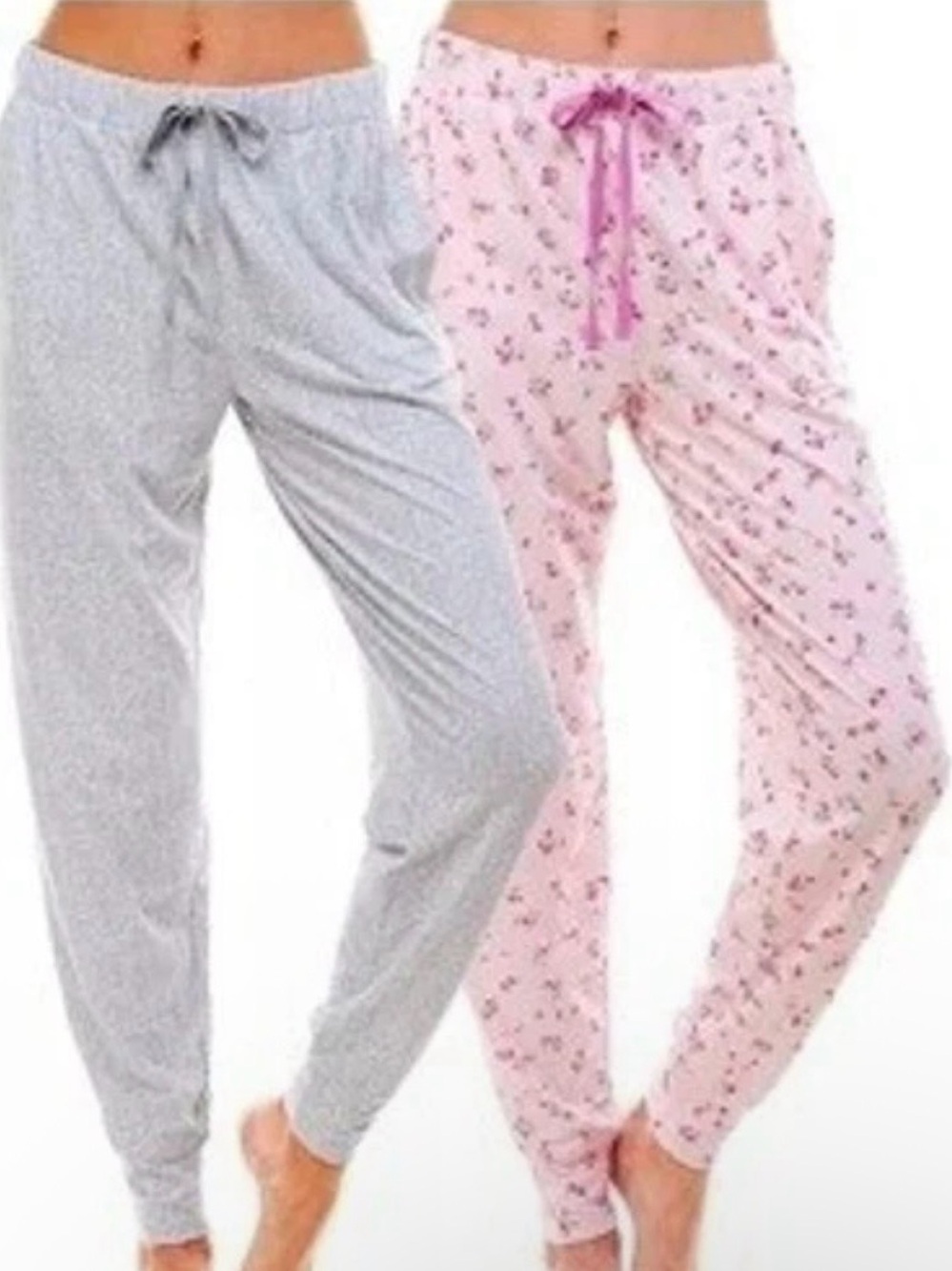 Roudelain 2-Pk. Jogger Sleep Pants Soft Polyester, drawstrings and pockets L